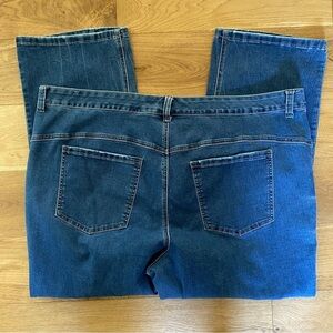 Woman Within Jeans Size 30W Very Soft Plus Size Blue Jeans Light Wash Bootcut